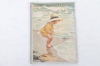 Vintage Magazine Good Housekeeping, August, 1918  Jessie W. Smith Cover.