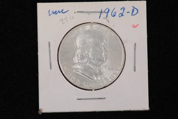 1962-D Franklin Half Dollar - Label Uncirculated