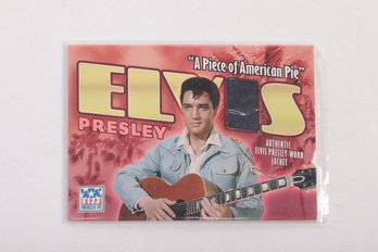 Authentic Piece Of Elvis Presley Worn Jacket - Very Collectible