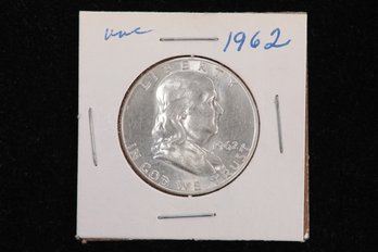 1962 Franklin Half Dollar - Labeled Uncirculated