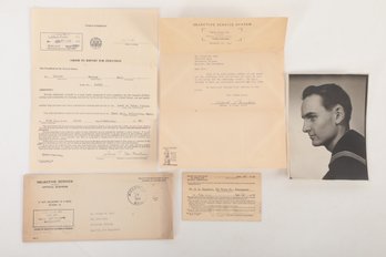 Robert Bull WWII Selective Service Draft Documentation