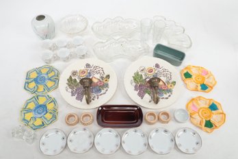 Miscellaneous Lot Of Vintage Glassware & Kitchen Items