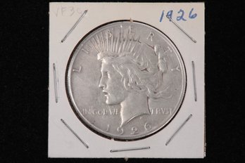 1926 Peace Silver Dollar - Labeled VF30