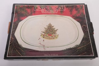 Vintage Pfaltzgraff Christmas Heritage, Oval Serving Platter ~ In Original Box