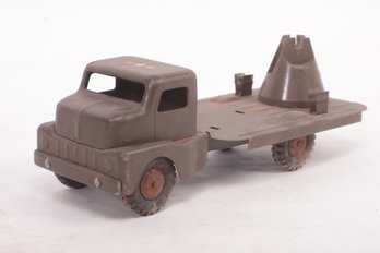 Vintage Metal Military Toy Truck