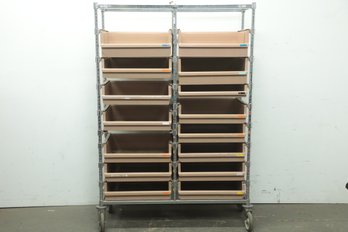 Metro Cart On Casters With Shelves 47x64x17