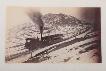 Circa 1891 W.E. Hook Photograph Pikes Peak Railroad @ Windy Point