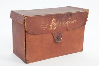 Boxed Set Of Shakespeares Work, Full Leather, Works By William Shakespeare, Edited By Israel Gollancz
