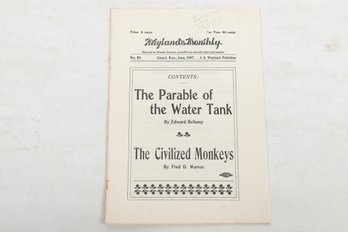 1907 Kaylands Monthly The Parable Of The Water Tank By Edward Bellamy The Civilized Monkeys By Fred D. Warren
