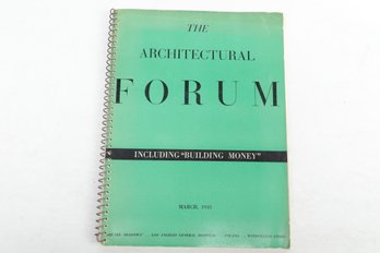 1935 THE ARCHITECTURAL FORUM INCLUDING 'BUILDING MONEY' MARCH, 1935