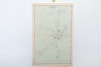 1874 Beers Atlas Map Of CT: East Hampton, Town Of Chatham