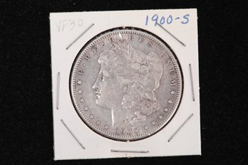 1900-S Morgan Silver Dollar - Labeled VF30