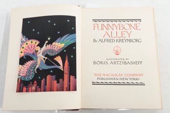 Signed Limited FUNNYBONE ALLEY By ALFRED KREYMBORG ILLUSTRATED BY BORIS ARTZYBASHEFF 1/500