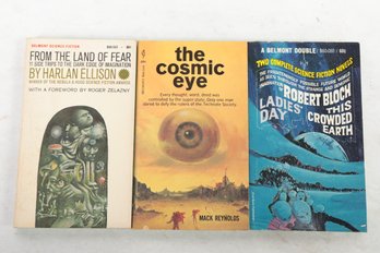 3 Vintage Science Fiction Novels Including The Cosmic Eye