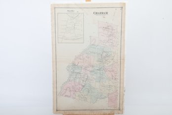 1874 Beers Atlas Map Of CT: Chatham W/Rose Hill