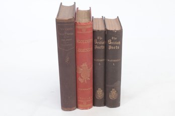 19th Century Cloth Bound Books, Including Two-volume, Thomas Chatterton, 1857