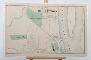 1874 Beers Atlas Maps Of CT: Part Of The City Of Middletown