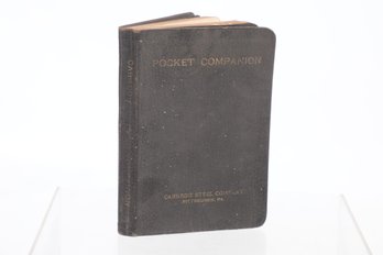 1921 Carnegie Steel Company Pocket Companion