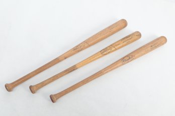 3 Vintage Baseball Bats Willie Stargell ' Big Stick'- Berra Type- James Davenport