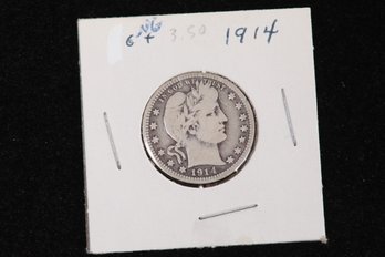 1914 Barber Head Quarter - Labeled G/VG