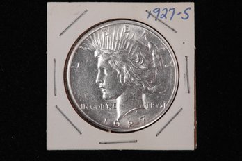 1927-s Peace Silver Dollar