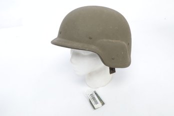 Vintage U.S. Military Green Helmet W/Strap