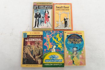5 Mixed Subjects Vintage Novels,  Including Small Beer & Beyong The Observatory