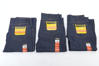 (3) Pairs Of Wrangler Rustler Mens Jeans (36x34) Regular Boot ~ New W/Tags