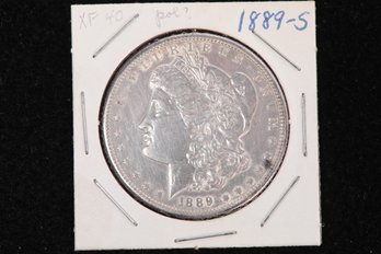 1889-s Morgan Silver Dollar Labeled XF40