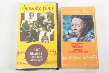 JAZZ ZYDECO Vintage Rhapsody Films Music VHS Tapes