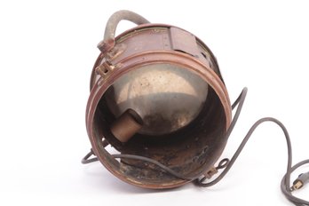 Late 1800 Early 1900 Copper Spotlight Believed To Be Marine Or Fire Related
