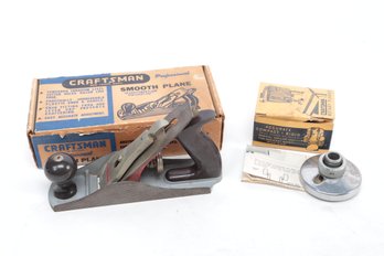 Vintage Craftsman N.O.S. Smooth Plane & Rotary Planer In Original Boxes