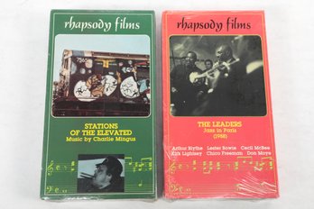 MINGUS Vintage Rhapsody Films Music 2 VHS Tapes