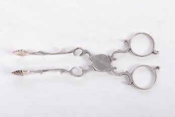 Antique 18th Century English Sterling Silver Sugar Tongs