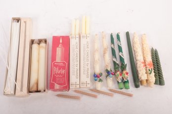 Grouping Of Vintage Candles