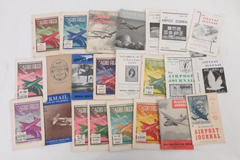 Large Collection Early To Mid 1900's 'the Aero Field' Air Mail (Postage) Related Magazines & Publications