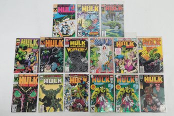 Lot Of 15 Hulk Comic Books