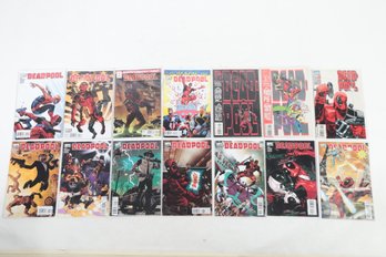 Lot Of 14 Marvel Deadpool Comic Books Including #!