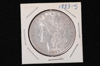 1883-S Morgan Silver Dollar - Labeled XF40