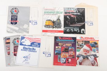 Grouping 1990's Lionel Trains Catalogs & Papers