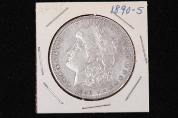 1890-S Morgan Silver Dollar - Labeled XF45