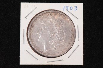 1903 Morgan Silver Dollar - Labeled XF40