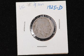 1925-D Buffalo Nickel - Labeled VG