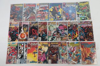 Lot Of 22 Spiderman Comic Books