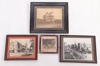 4 Framed Early 1900's Waterbury Connecticur Pictures