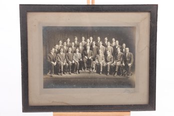 Framed Early 1900's Cabinet Card Waterbury Young Men Organization