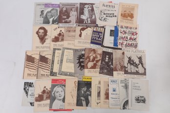 Grouping Mid 1900's Theatre Playbills