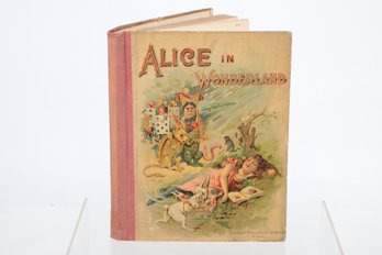Chromolithographs ALICE'S ADVENTURES IN WONDERLAND BY LEWIS CARROLL WITH ILLUSTRATIONS BY JOHN TENNIEL BOSTON