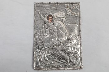 Antique 950 Sterling Silver Icon