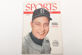 Jan 2, 1956 Issue 'Sports Illuistrated' Johnny Podres Sportsman Of The Year